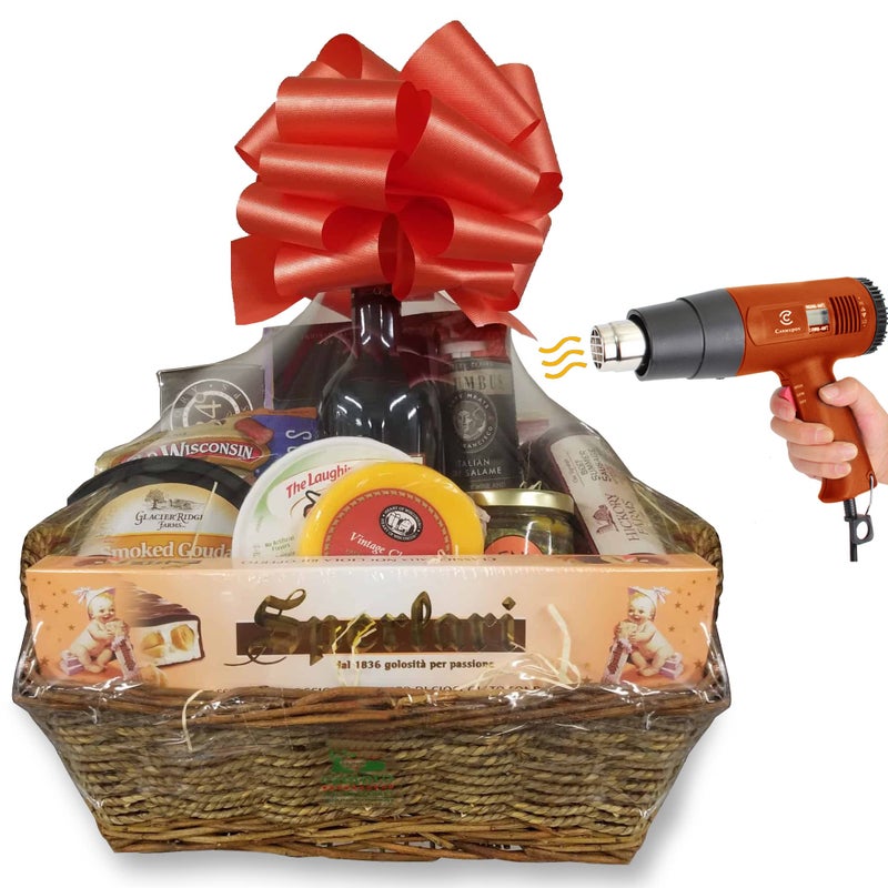 CANWUPON Shrink Wrap Bags for Gift Baskets Clear PVC Heat Shrink Bags Cellophane Wrap for PackagingGift Wrapping 20 24 12pack